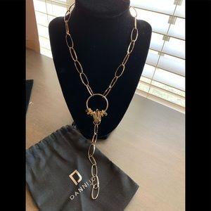 Rare Dannijo Gold linked necklace